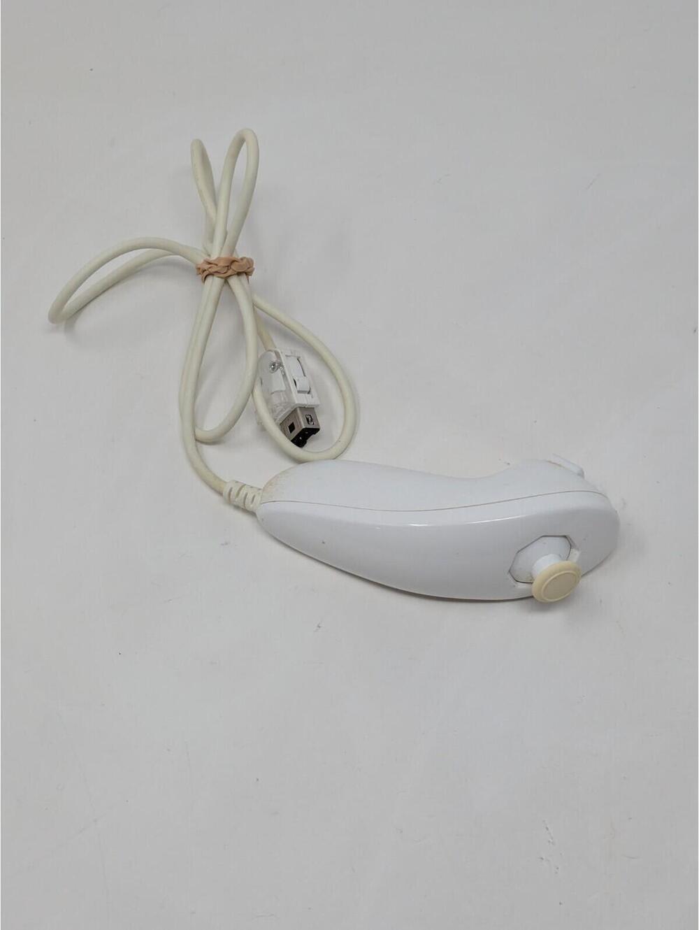 Genuine Nintendo Wii White Nunchuck Controller OEM Tested & Works